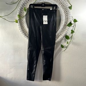 ZARA | Pleather Legging High arise